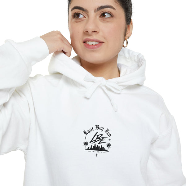 Lost Boy Era Hoodie — Retro Palm Trees Graphic Pullover