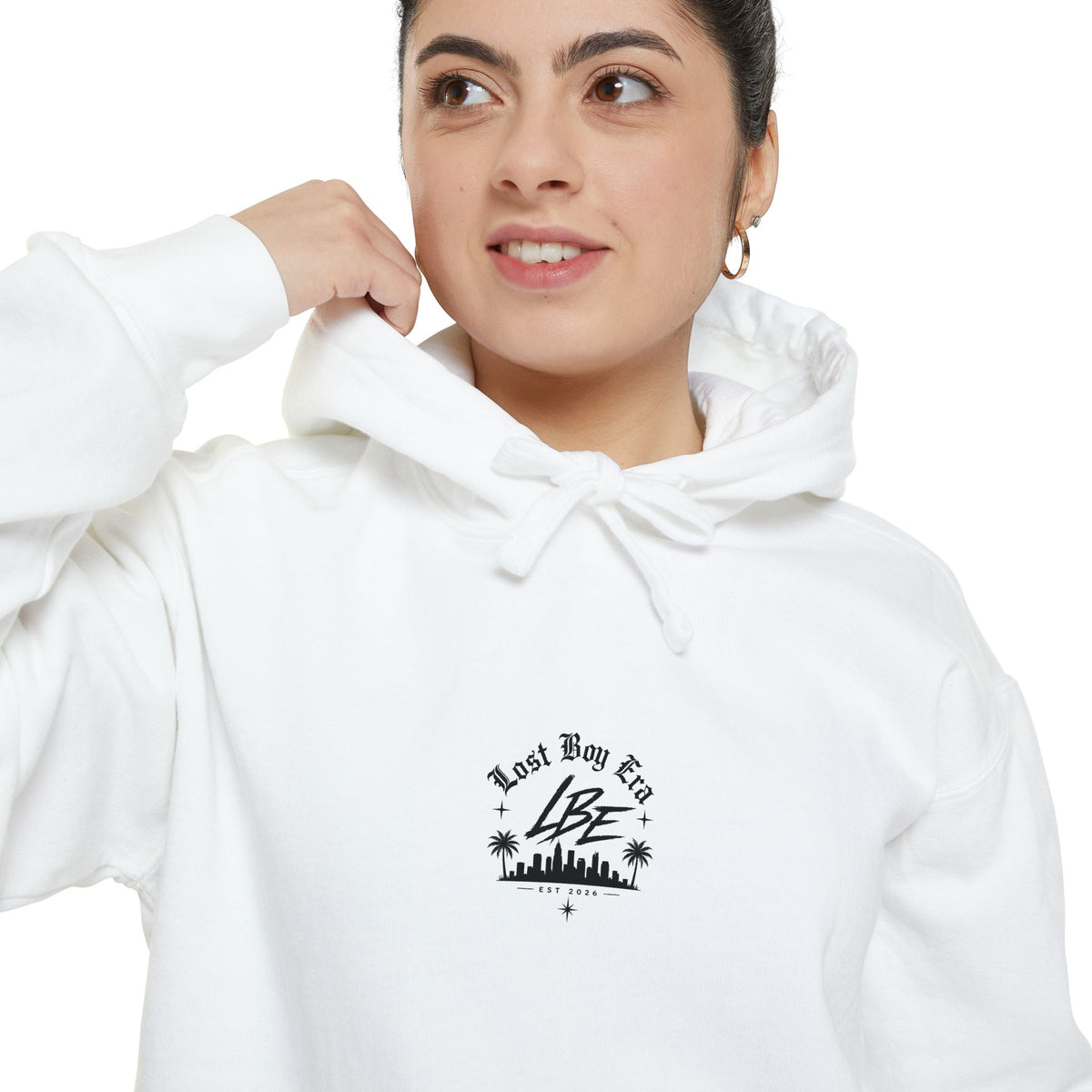 Lost Boy Era Hoodie — Retro Palm Trees Graphic Pullover